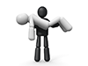 Holding a casualty | Accident site | Carrying --Pictogram | Person illustration | Free