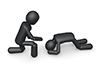 Cry and apologize | Let's forgive |