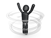 Rotating person | Wizard | Spinning-Pictogram | Person illustration | Free