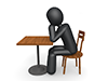 Worry | Think back | Think-Pictogram | Person Illustration | Free