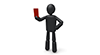 Red Card-Sports Pictogram Free Material