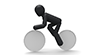 Cycling-Sports Pictogram Free Material