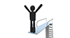 Springboard Dive-Sports Pictogram Free Material