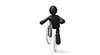Steep climbing / mountain biking-Sports pictogram free material
