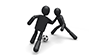 Dribble Breakthrough-Sports Pictogram Free Material